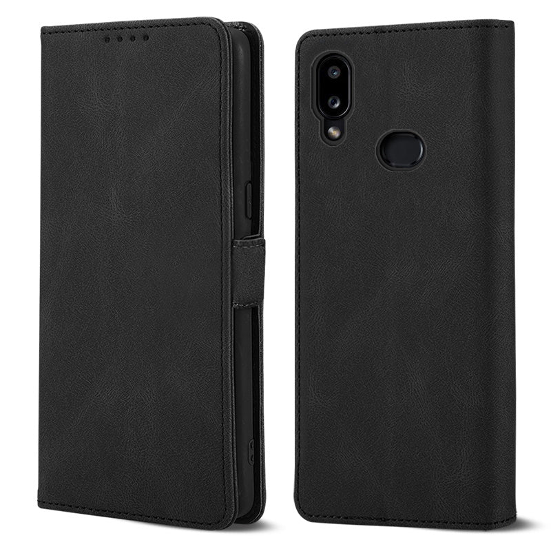 Case for Samsung Galaxy A10S Phone Case Soft TPU Samsung Galaxy A10S Phone Case Wallet style leather case(Samsung Galaxy A10S-pitao-hei)