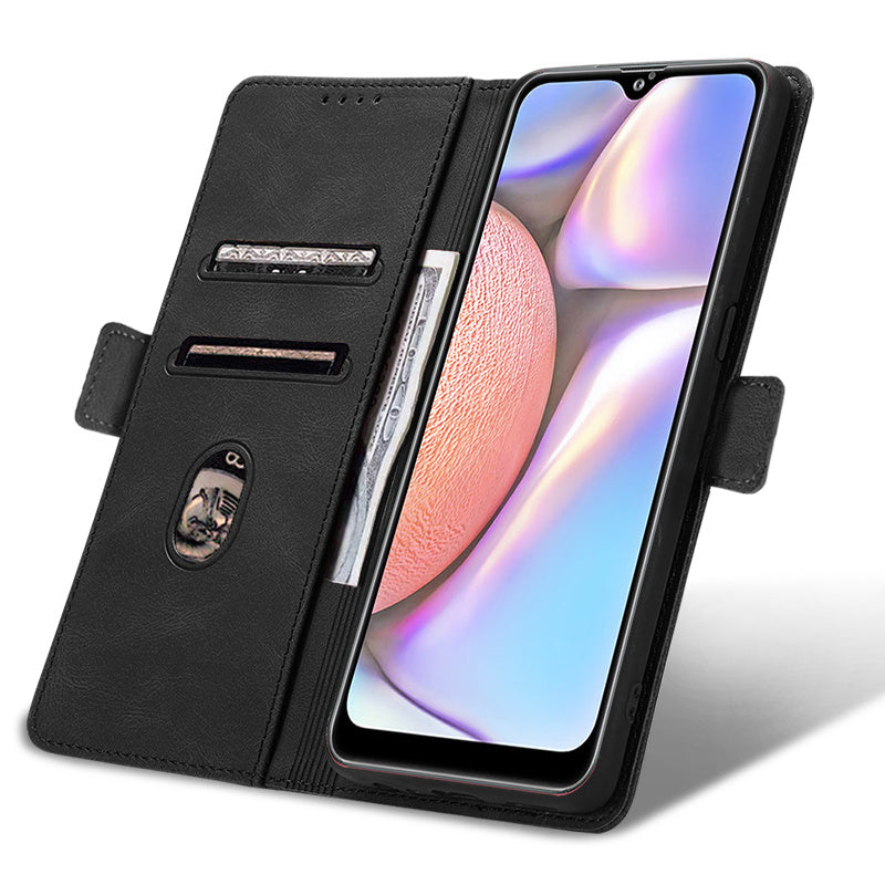 Case for Samsung Galaxy A10S Phone Case Soft TPU Samsung Galaxy A10S Phone Case Wallet style leather case(Samsung Galaxy A10S-pitao-hei)