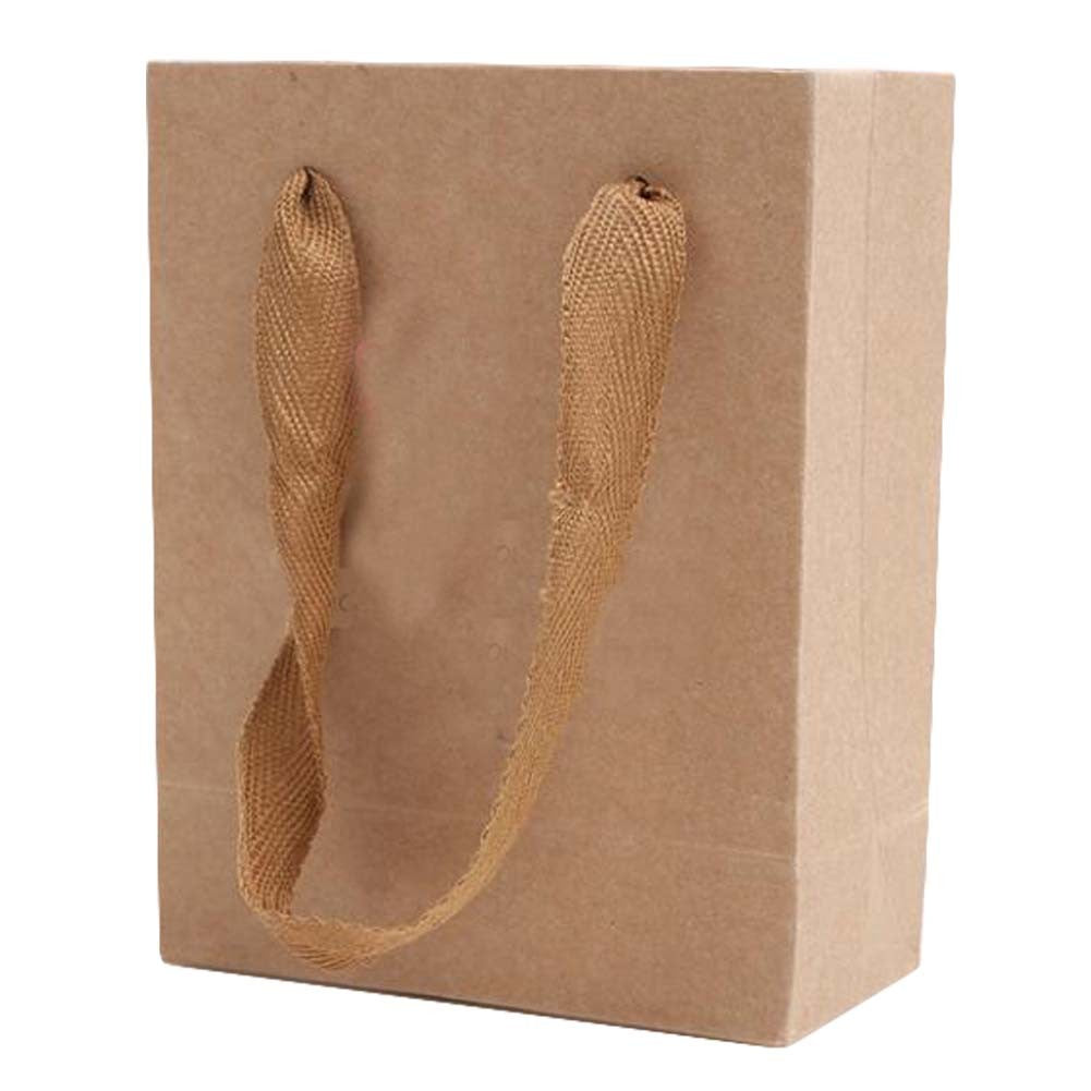 20 Pcs Kraft Paper Gift Bags DIY Party Favor Bags Small Boutique Bags