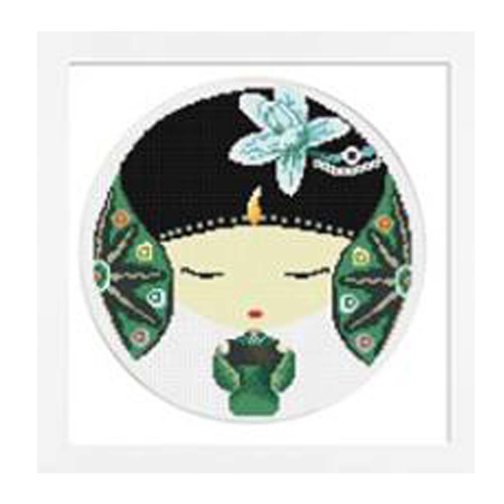 11CT Cross Stitch Kits Cartoon Chinese Ancient Beauty DIY Embroidery Needlework, The Story of the Stone Ying Chun