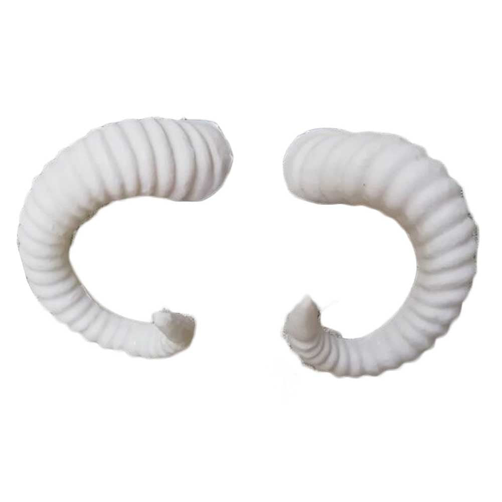 White Plastic Sheep Horn Hair Clip Cosplay Animal Headdress Gothic Halloween Costume Hair Clips Dress Up