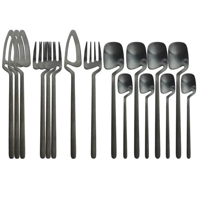 Desserts Soup Coffee Use 16pcs Table Decor Cutlery Sets