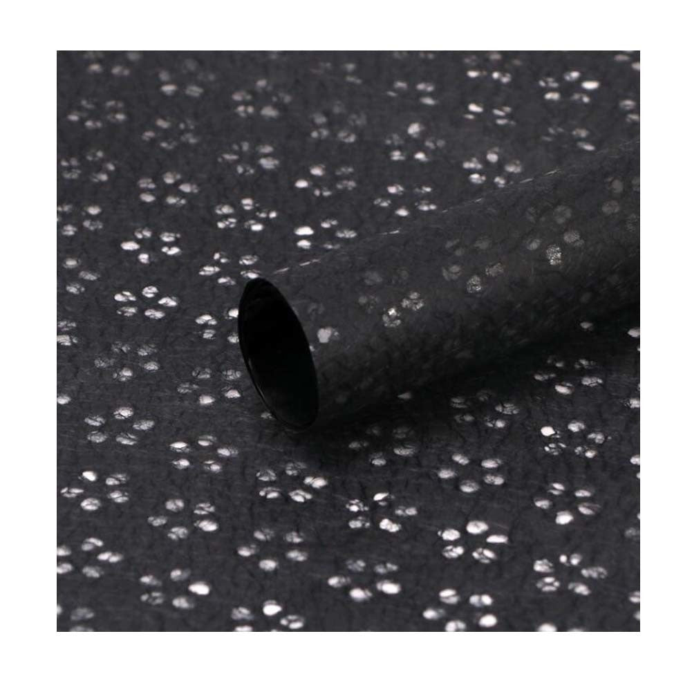 10 Sheets Pudding Paper Plum Blossom Paper Flower Wrapping Paper Hollow Out Florist Bouquet Supplies Gift Packaging, Black