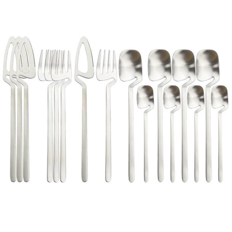 Desserts Soup Coffee Use 16pcs Table Decor Cutlery Sets