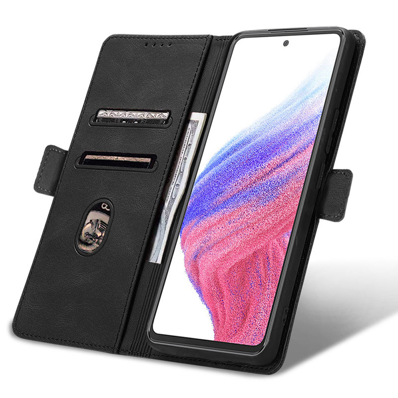 Case for Samsung Galaxy A53 5G Phone Case Soft TPU Samsung Galaxy A53 5G Phone Case Wallet style leather case(Samsung Galaxy A53 5G-pitao-hei)