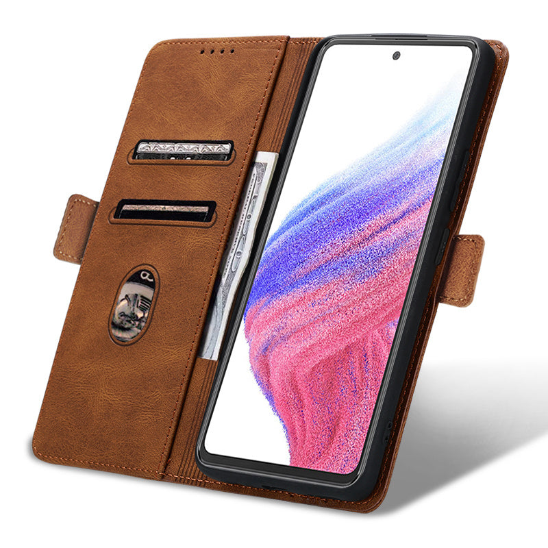 Case for Samsung Galaxy A53 5G Phone Case Soft TPU Samsung Galaxy A53 5G Phone Case Wallet style leather case(Samsung Galaxy A53 5G-pitao-hei)