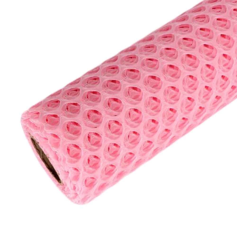 1 Roll Circle Net Flower Wrapping Paper Florist Bouquet Supplies DIY Craft DIY Crafts Gift Packaging, Light Pink