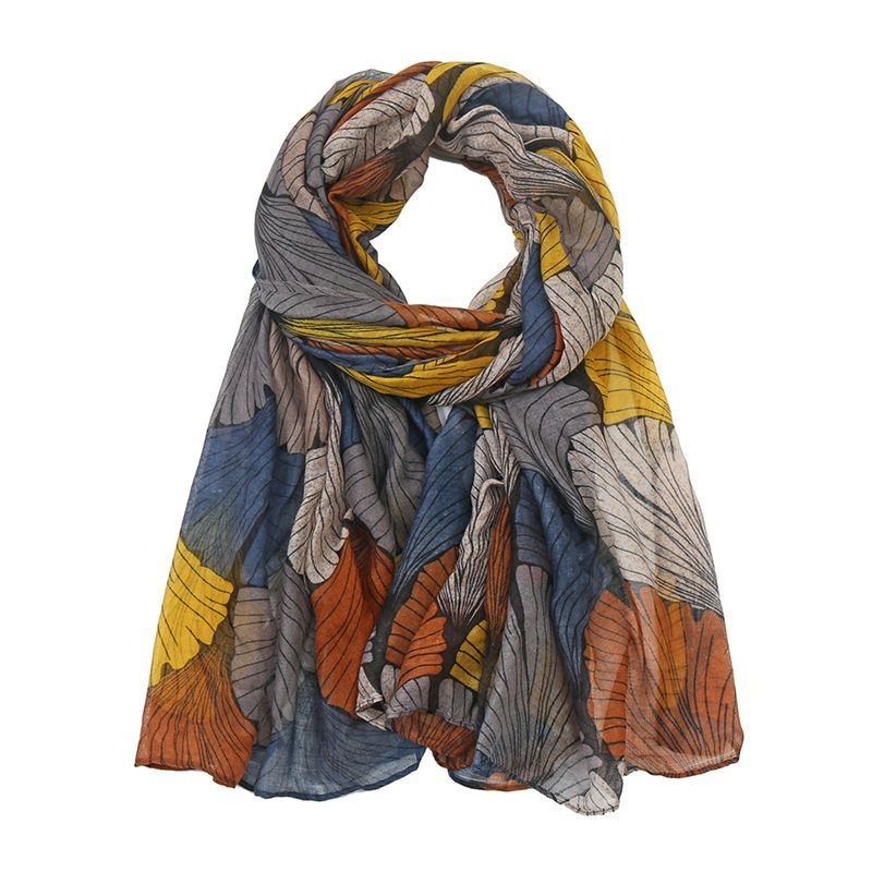 Women's Cotton and Linen Printed Bali Yarn Scarf