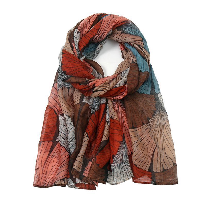 Women's Cotton and Linen Printed Bali Yarn Scarf