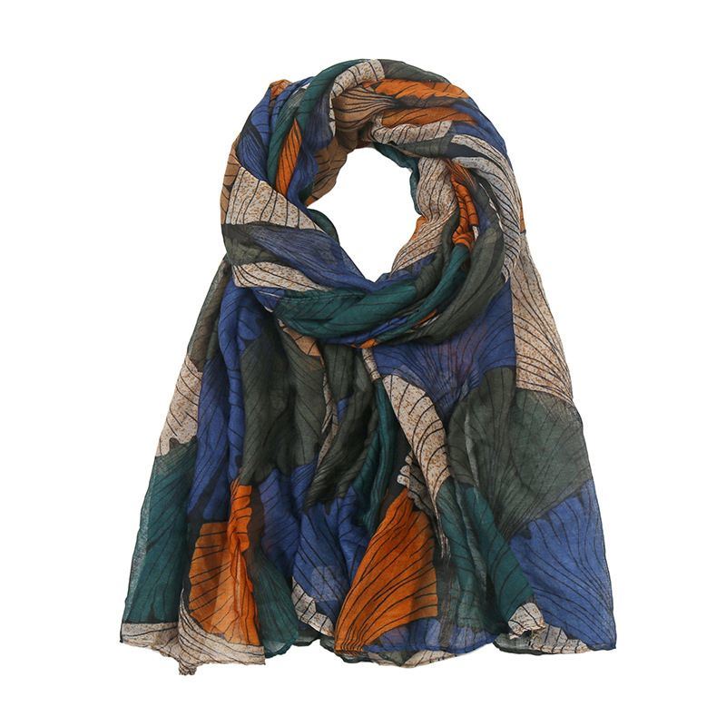Women's Cotton and Linen Printed Bali Yarn Scarf