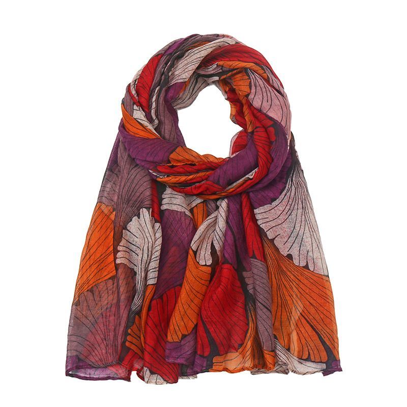 Women's Cotton and Linen Printed Bali Yarn Scarf