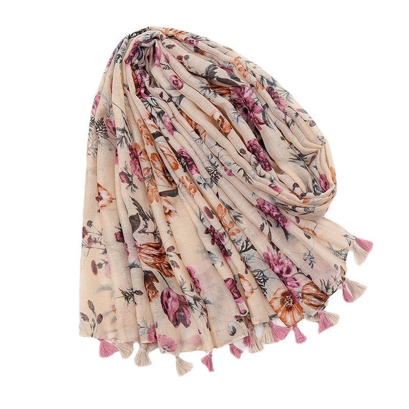 Fashion Women's Cotton and Linen Scarf