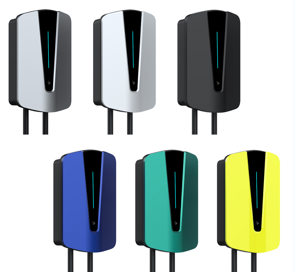 PSEU611.(European standard) LED screen display wall mounted / panel AC 400V, 16A, 11KW household model 2 / commercial model electric car charger INJET