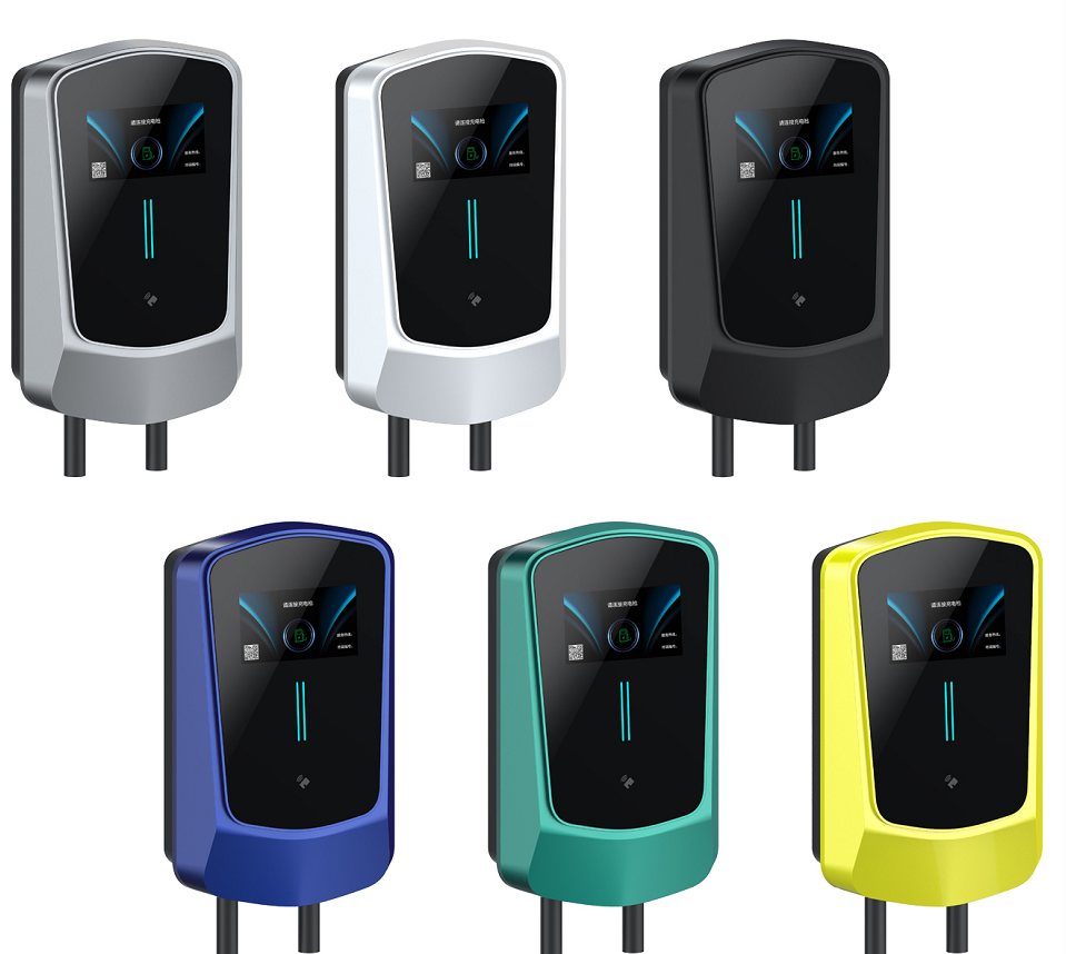 4.3-inch screen display wall-mounted / floor plate type home type 2 and commercial electric vehicle charger INJET-Nexus(EU)