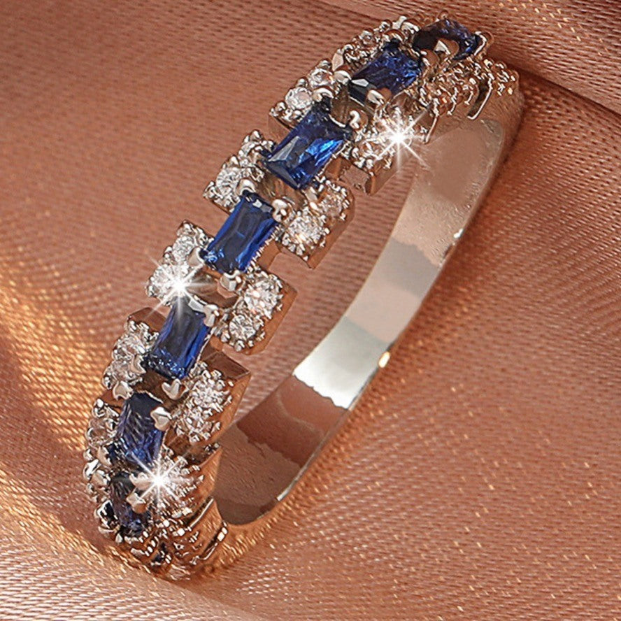 Luxury Delicate Cubic Zirconia Finger Ring For Women Bride Wedding Party Engagement Gift