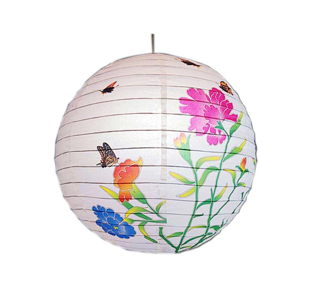 [Carnation]Chinese/Japanese Style Decorative Hanging lantern Paper Lantern16"