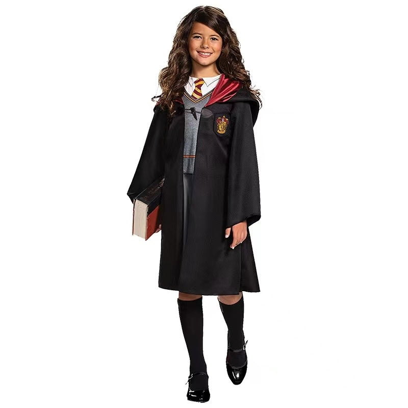 3-14 Years Kids Teens Boys Girls Harry Potter Hermione Granger Gryffindor Cosplay Uniform Costumes Outfits Set Gifts