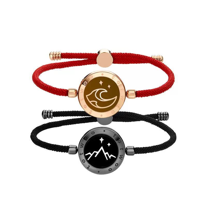 Long Distance Touch Bracelets for Couples, Vibration & Light up for Love Couples Bracelets