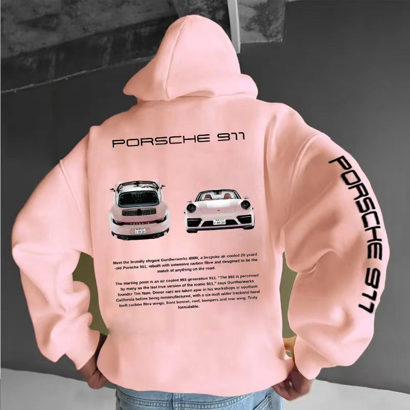 Porsche 911 Hoodie, Car Sweatshirt Hoodie, Car Enthusiasts, Unisex Oversize Streetwear