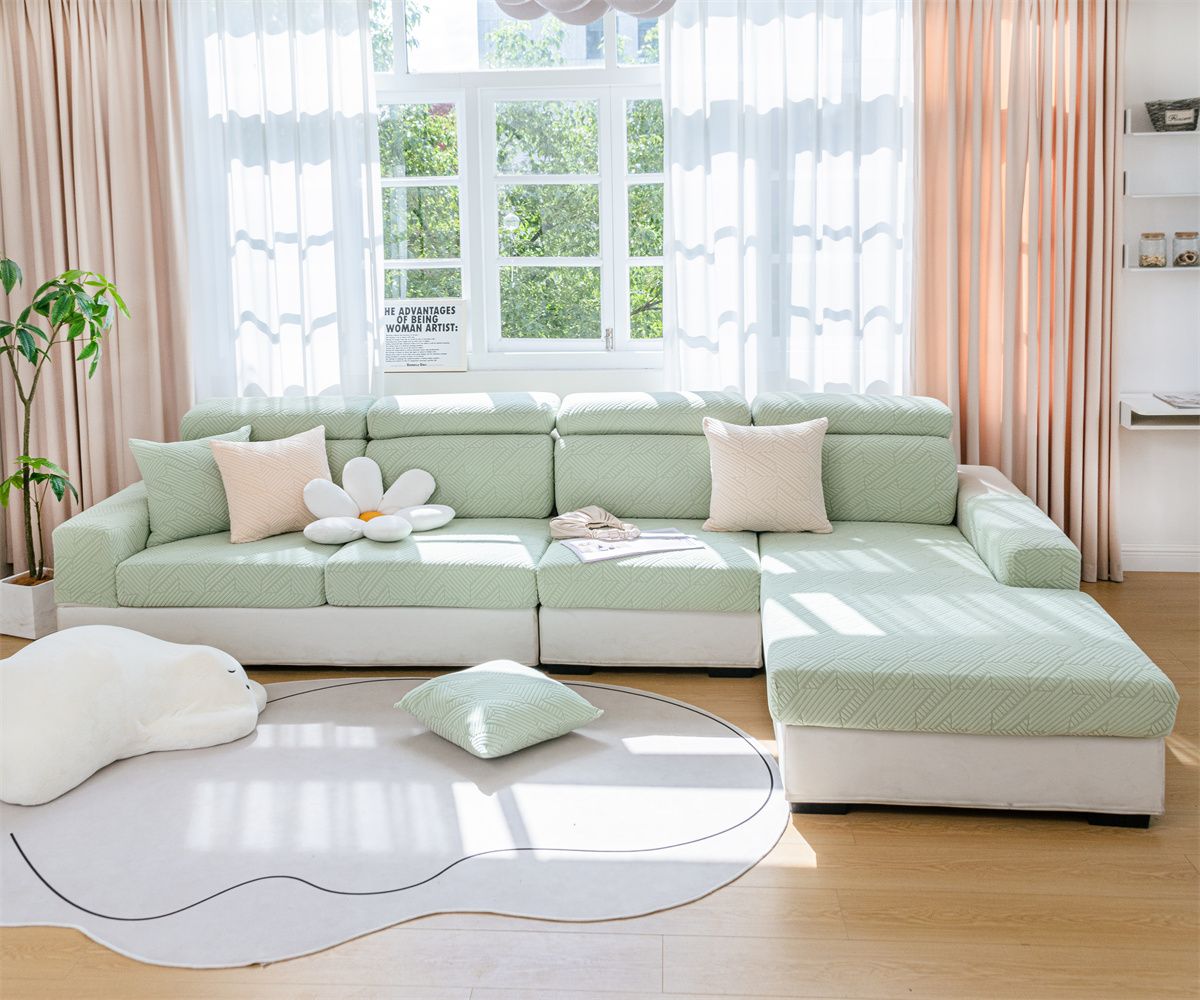 Elastic sofa cover, cushion cover, sofa hat, solid color sofa cover, all inclusive, all season universal cover, sofa cushion cover