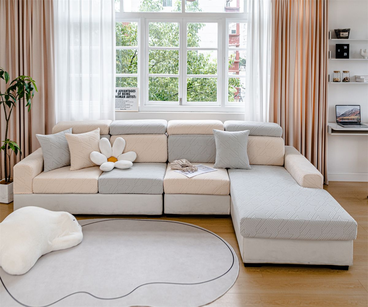 Elastic sofa cover, cushion cover, sofa hat, solid color sofa cover, all inclusive, all season universal cover, sofa cushion cover