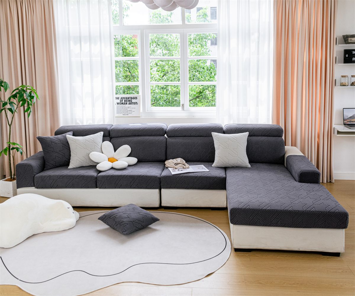 Elastic sofa cover, cushion cover, sofa hat, solid color sofa cover, all inclusive, all season universal cover, sofa cushion cover