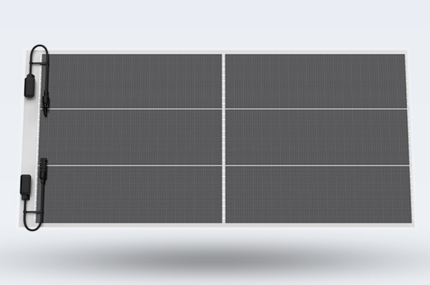 lightweight flexible solar power panel 100W (portable / belt bracket), IP67, battery conversion efficiency 24%, 5V / 3A, application of RV top, MC4, w