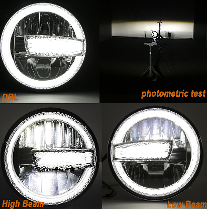 7-inch motorcycle headlights. (FOR Harley Motorcycle 1994-2013.FOR Jeep Land Rover Hummer Fog Lamp 1981-2017)
