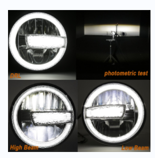 5.75-inch motorcycle headlights. (FOR Harley Breakthrough Headlights 1994-2013.FOR Jeep Wangler Fog Light 1997-2016)