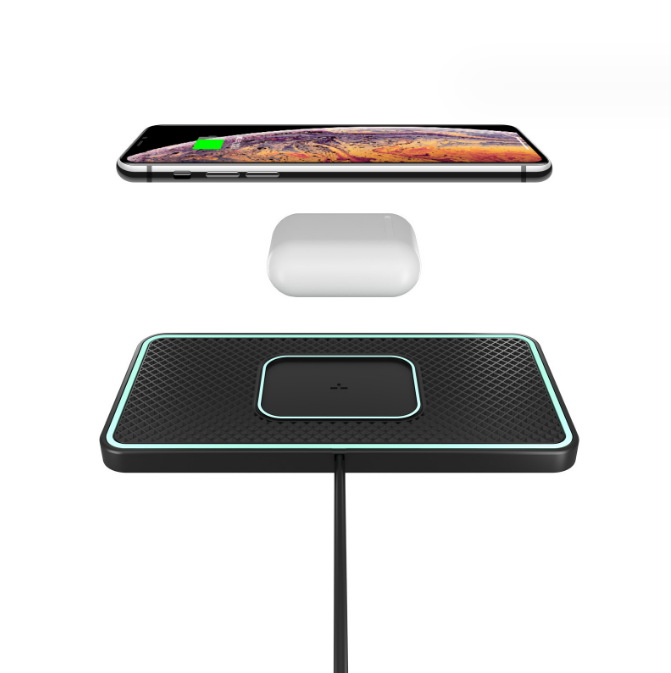 PSC1pro. Car / home / office 2 in 1 wireless 15W fast charging launch anti-skid pad.