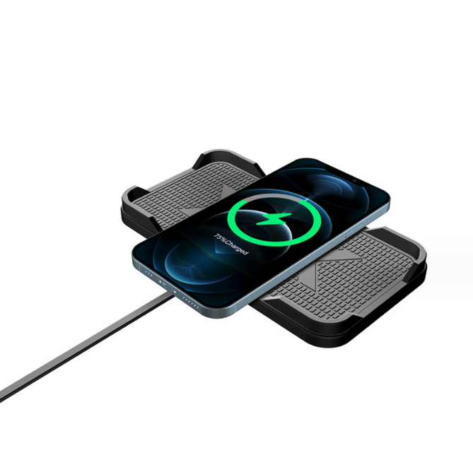 PSC8. Car / home / office wireless 18W fast charging and transmitting anti-skid pad.