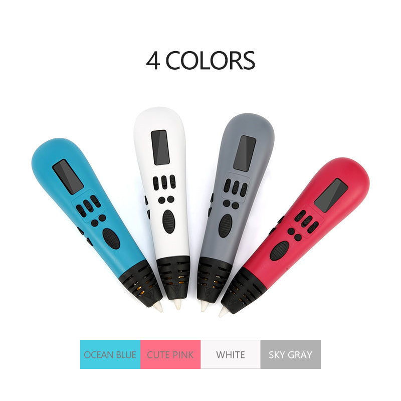 Luxury High Quality 3D Printing Pen 1.75mm Filament DIY Creative 3D Colorful Drawing Pen for Kids Best Christmas Gift