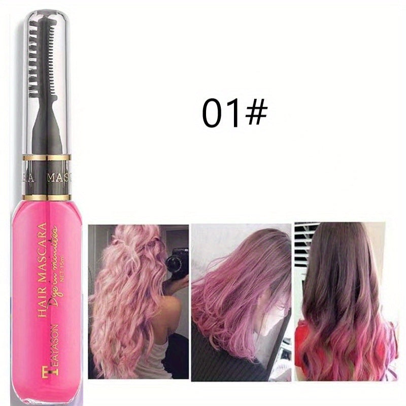 13 colors Disposable Hair Dye Comb - Washable Hair Tint for Party, Birthday, and Cosplay - Easy to Use and Safe