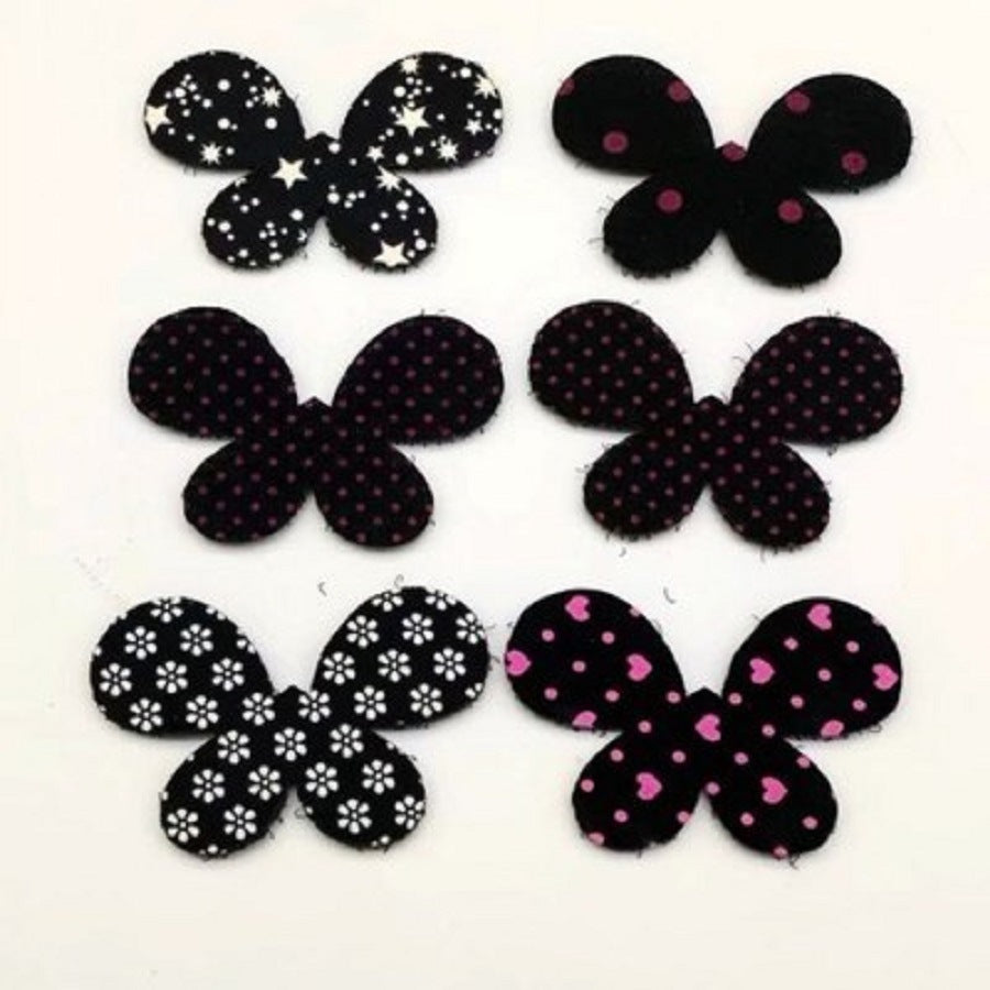 Black Hair Magic Stickers 6 Pieces Per Pack Bangs Post Magic Sticker Hair Stickers Clip-Less Hair Ornaments Hair Fringed Reusable Random Designs Hair 