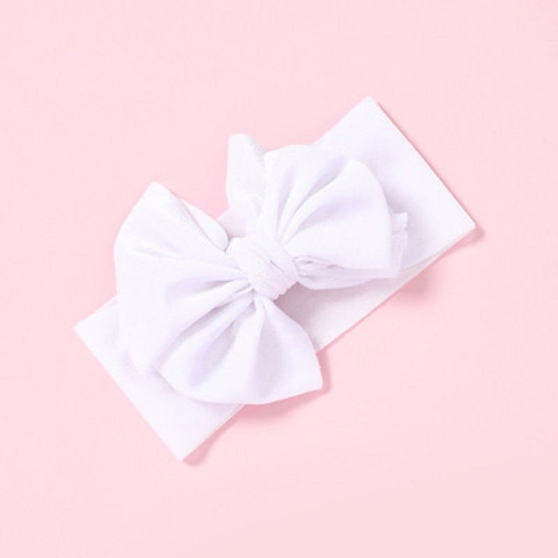 Baby Bows Velvet Headbands Turbans Hairband Headwraps Stretchy Wide Cross Knotted for Newborn Toddlers Kids