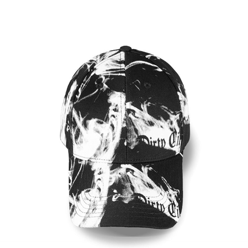 Summer Cloudy Cotton Baseball Hat for Men and Women Korean graffiti cap for teenagers