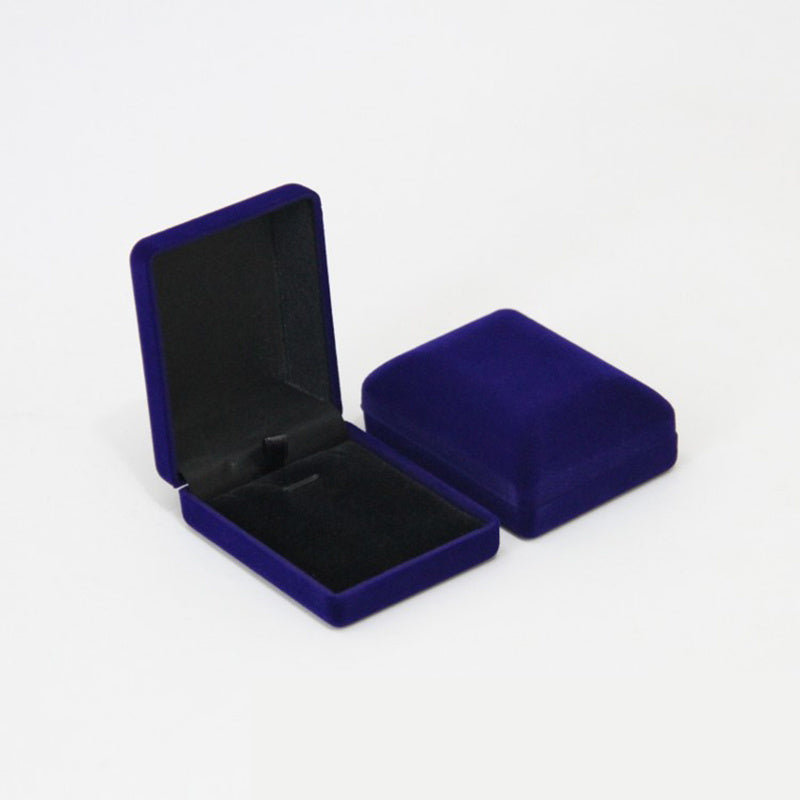 Pendant Necklace Chain Storage Package Gift Box Soft Black Blue/Red/Velvet Casket Long Earrings Jewelry Organizer Box