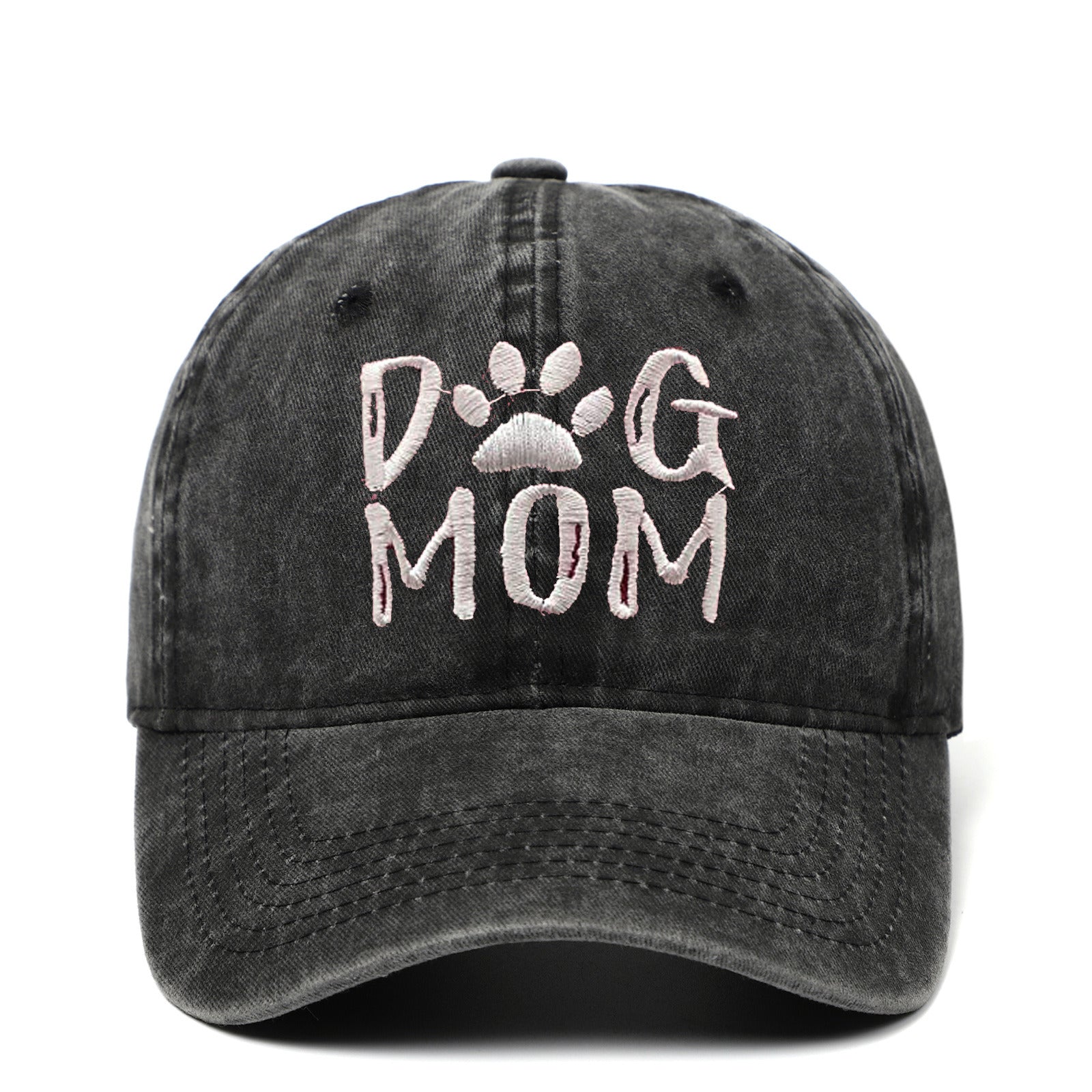 DAD MOM letter embroidered wash baseball cap outdoor sports wash cotton sunshade cap