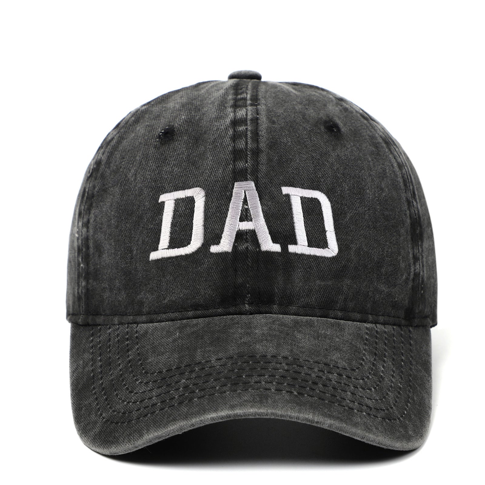 DAD MOM letter embroidered wash baseball cap outdoor sports wash cotton sunshade cap