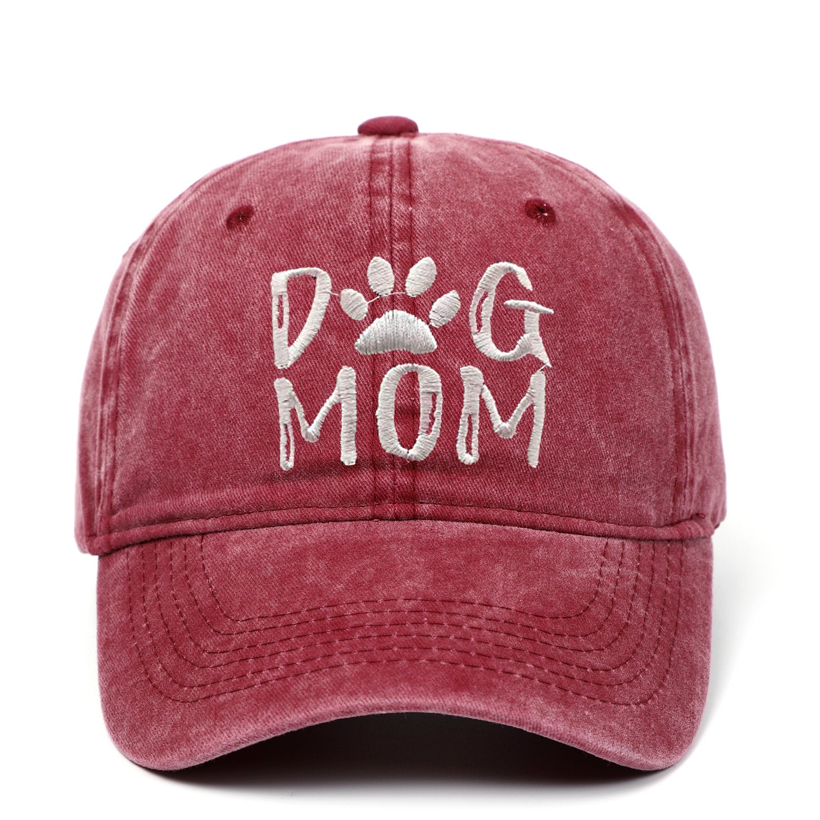 DAD MOM letter embroidered wash baseball cap outdoor sports wash cotton sunshade cap