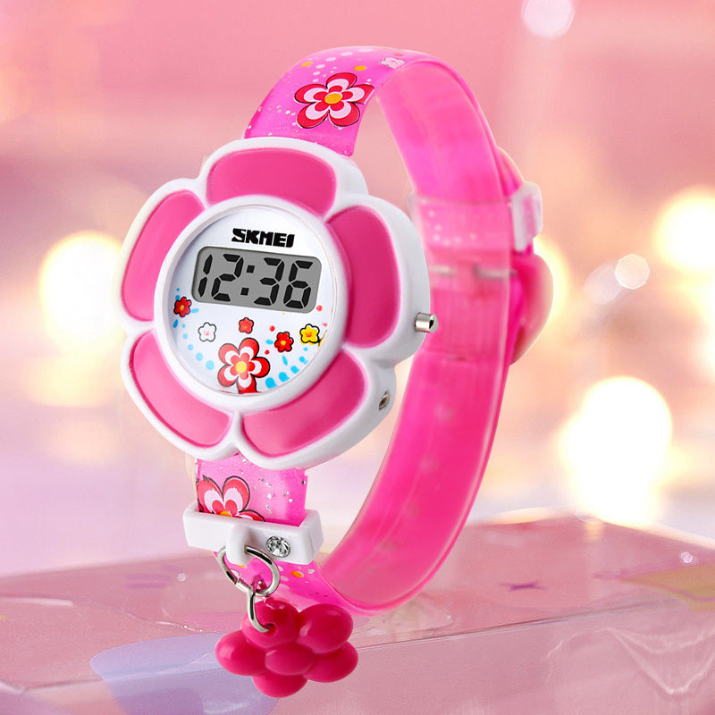 SKMEI Children's Girl's Flower Electronic Watch