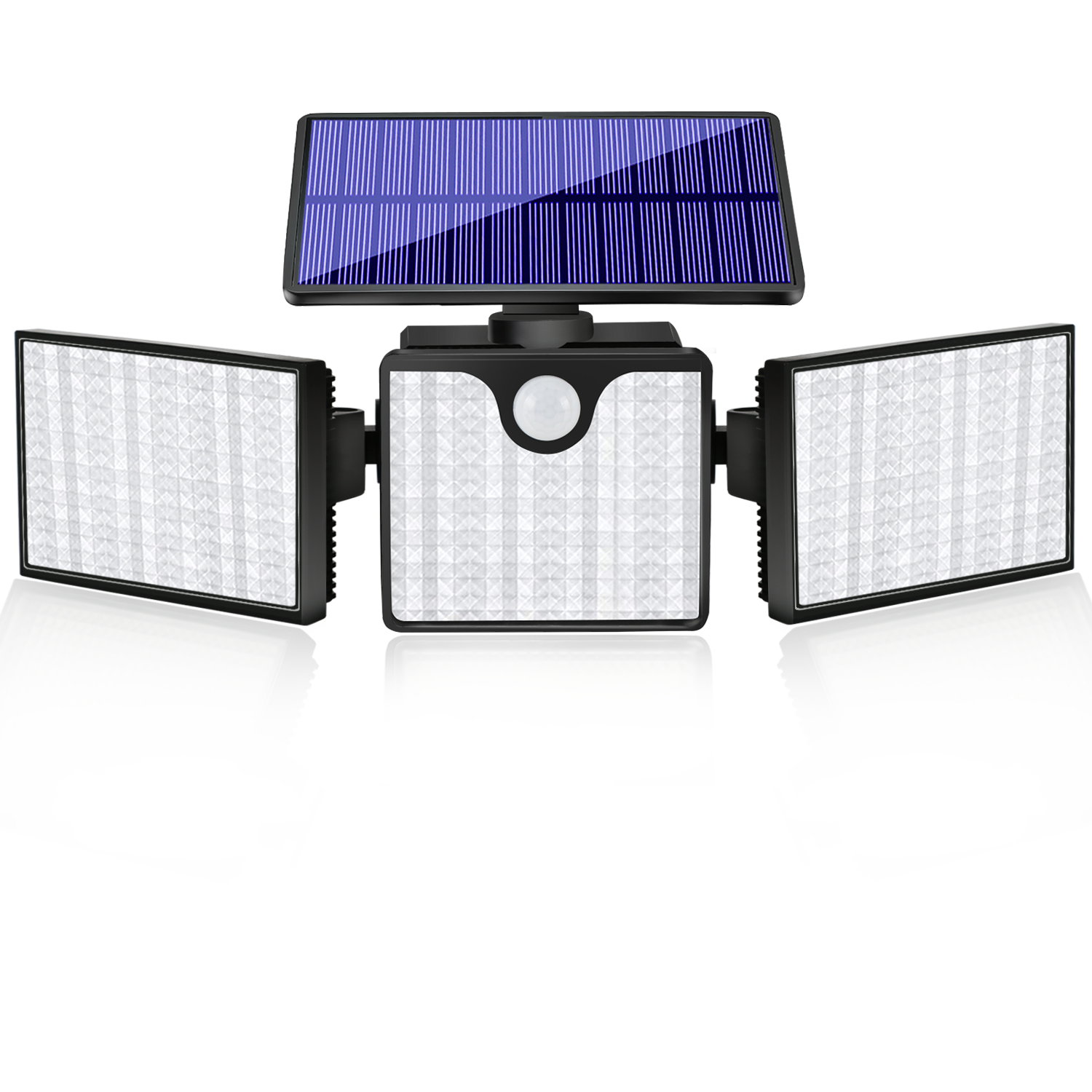 230 LED Ultra Bright Solar Wall Lights; Waterproof Rotatable Motion Sensor Light For Outdoor Porch Yard Wall
