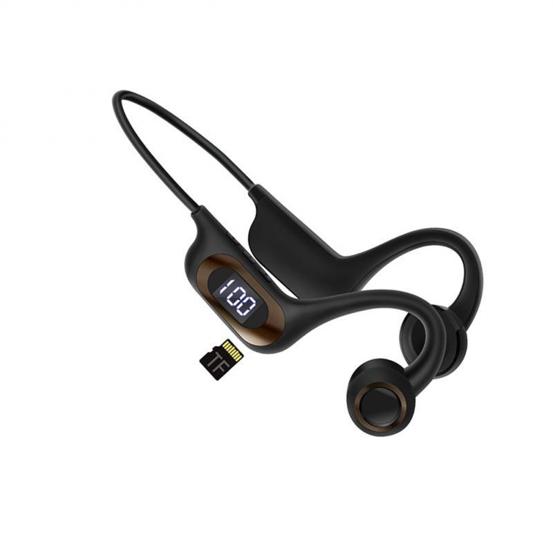 Bone Conduction Earphone Wireless Bluetooth 5.3 Headphone Outdoor Sport Earbud Headset With Mic For Android Ios Support SD Card