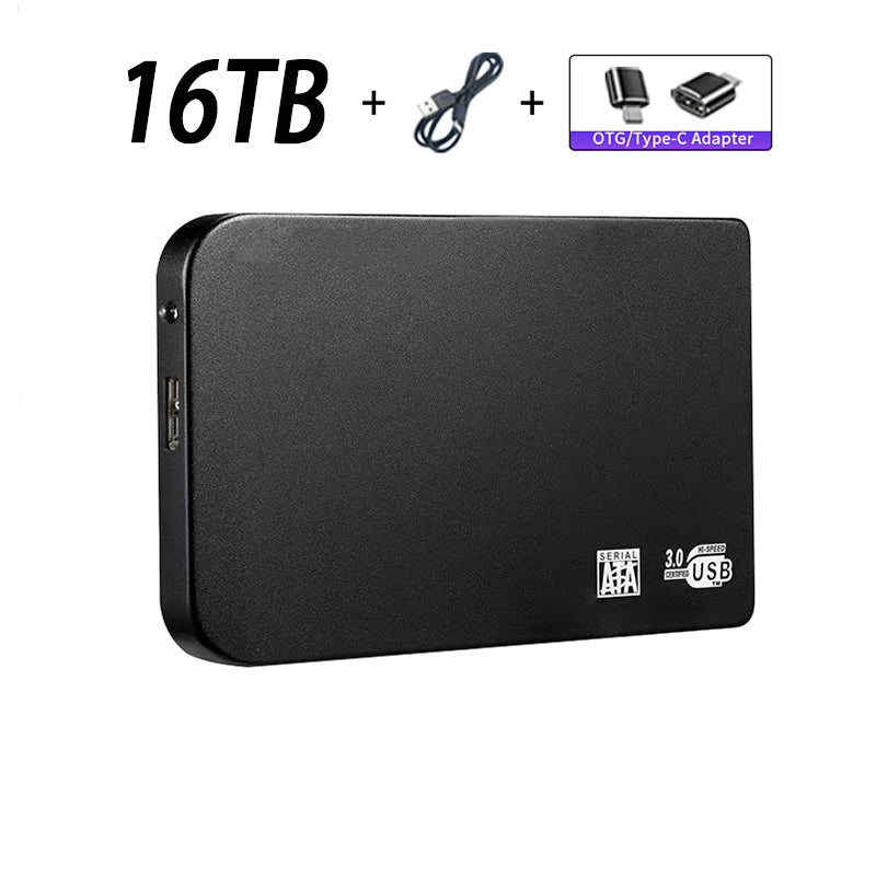 Original High-speed 16TB Portable External Solid State Hard Drive USB3.0 Interface HDD Mobile Hard Drive For Laptop/mac