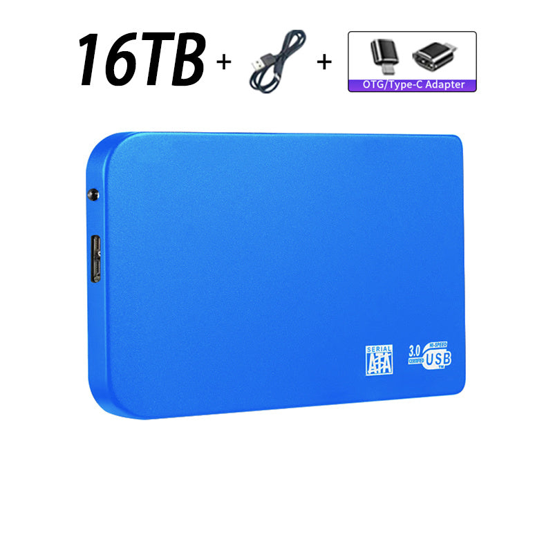 Original High-speed 16TB Portable External Solid State Hard Drive USB3.0 Interface HDD Mobile Hard Drive For Laptop/mac