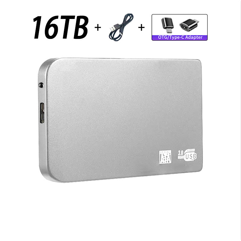 Original High-speed 16TB Portable External Solid State Hard Drive USB3.0 Interface HDD Mobile Hard Drive For Laptop/mac