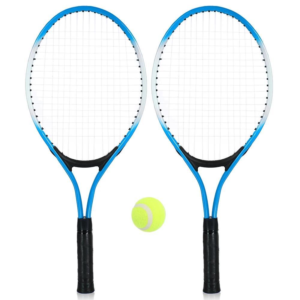 1pair Tennis Rackets With 1pc Tennis Ball & 1pc Bag; For Outdoor Sports; Tennis Playing; Friends And Family Entertainment