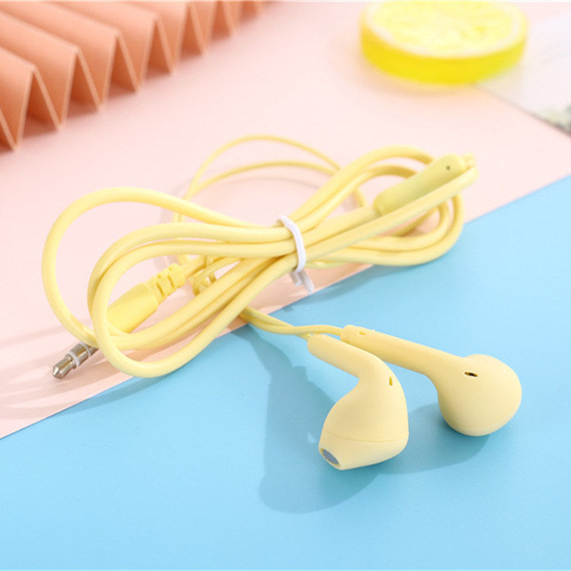 Portable Sport 8 Colors Earphone Wired Super Bass With Built-in Microphone 3.5mm In-Ear Wired Hands Free For Smartphones