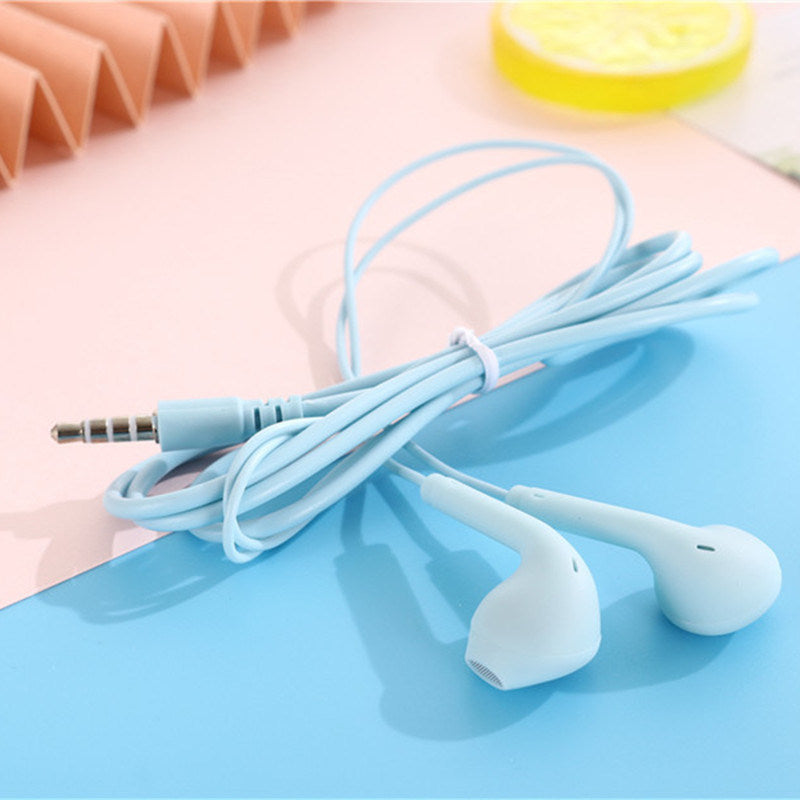 Portable Sport 8 Colors Earphone Wired Super Bass With Built-in Microphone 3.5mm In-Ear Wired Hands Free For Smartphones