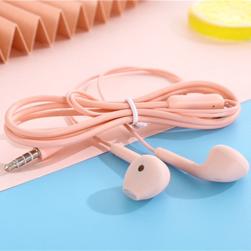 Portable Sport 8 Colors Earphone Wired Super Bass With Built-in Microphone 3.5mm In-Ear Wired Hands Free For Smartphones